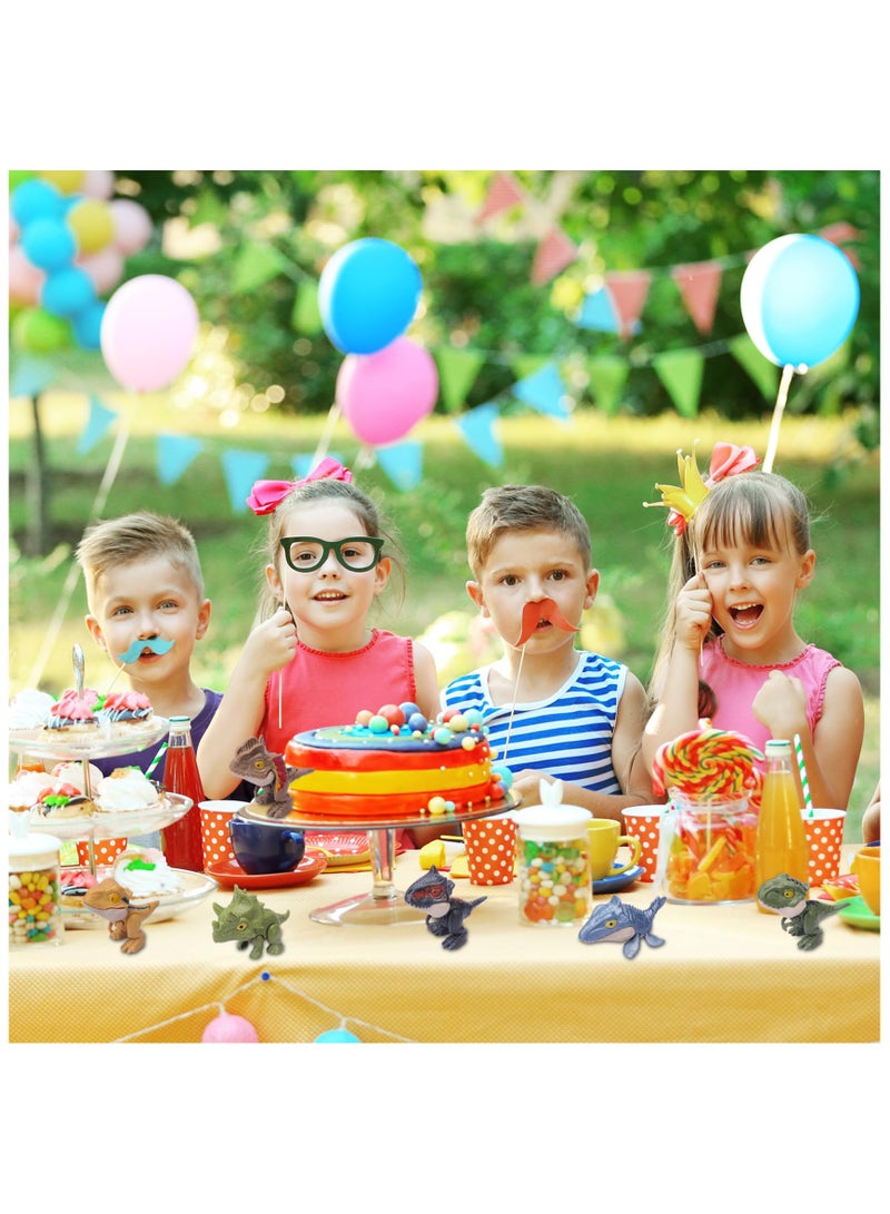 SYOSI 6PCS Biting Finger Dinosaurs Toy, Dinosaurs Collectibles for Display, Fun Snap Squad Dino Toys, Jurassic World Dinosaur Toys, for 3+ Year Old Kids Birthday Gift Dino Party Gift Decorate for Kids - Image 4