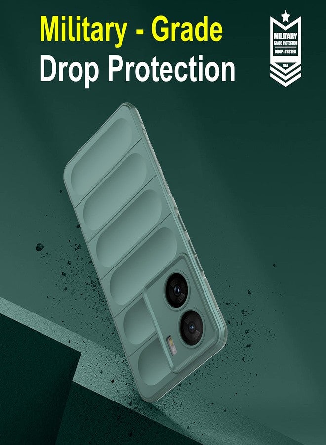 Zapcase Back Case Cover for iQOO Z7 5G / iQOO Z7s 5G | Compatible for iQOO Z7 5G / iQOO Z7s 5G Back Cover | Liquid Silicon Magic Case with Camera Protection | Dark Green - Image 5