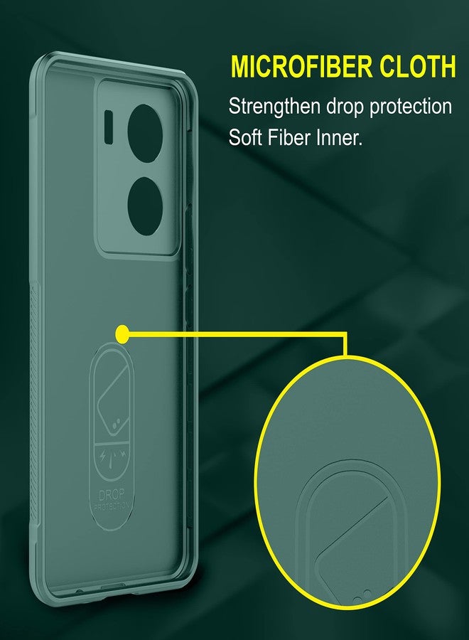 Zapcase Back Case Cover for iQOO Z7 5G / iQOO Z7s 5G | Compatible for iQOO Z7 5G / iQOO Z7s 5G Back Cover | Liquid Silicon Magic Case with Camera Protection | Dark Green - Image 4