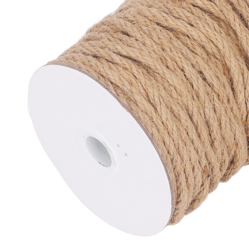 Jute Twine 50M Length 5mm Diameter 4 Strand Jute String Rope DIY Handcraft Accessory Home Decoration - Image 4