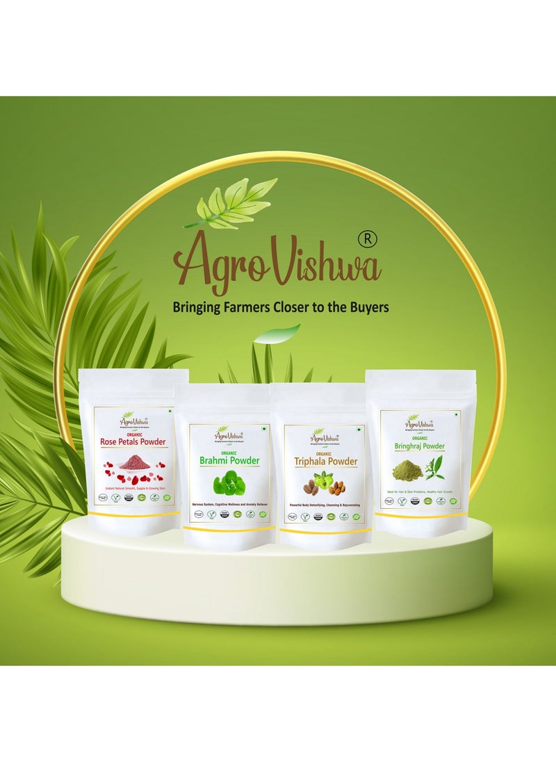 Agrovishwa - Agrovishwa Organic Bhringraj Powder| For Hair Care | Natural Hair Conditioner| Promotes Healthy Scalp | Hair Growth | Shining |Hair Mask for Hair Loss| Hair Fall | Premium Quality Powder-100g - Image 1