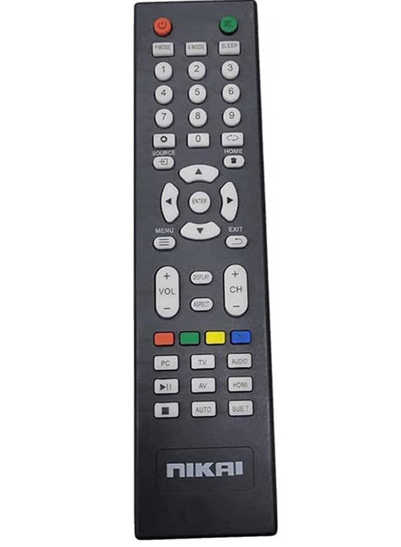 New Replacement Remote Control, Remote Control Fit, Universal Remote Control Compatible with NIKAI TV (TYPE 1) - Image 2