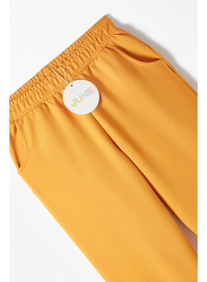 جون June Boy Cargo Pocket Sweatpant Mustard