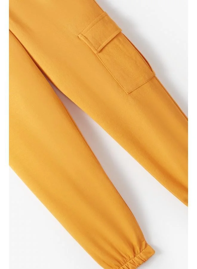 جون June Boy Cargo Pocket Sweatpant Mustard