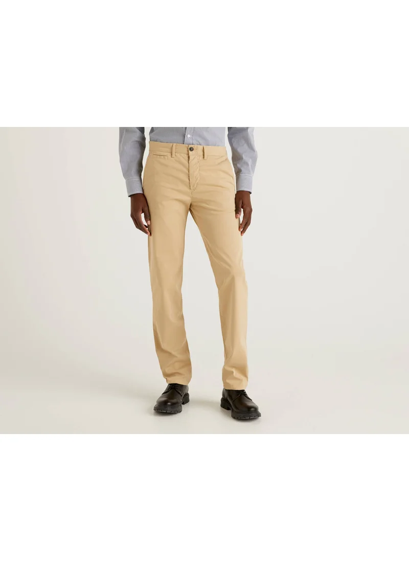 Benetton Slim Fit Chino Trousers