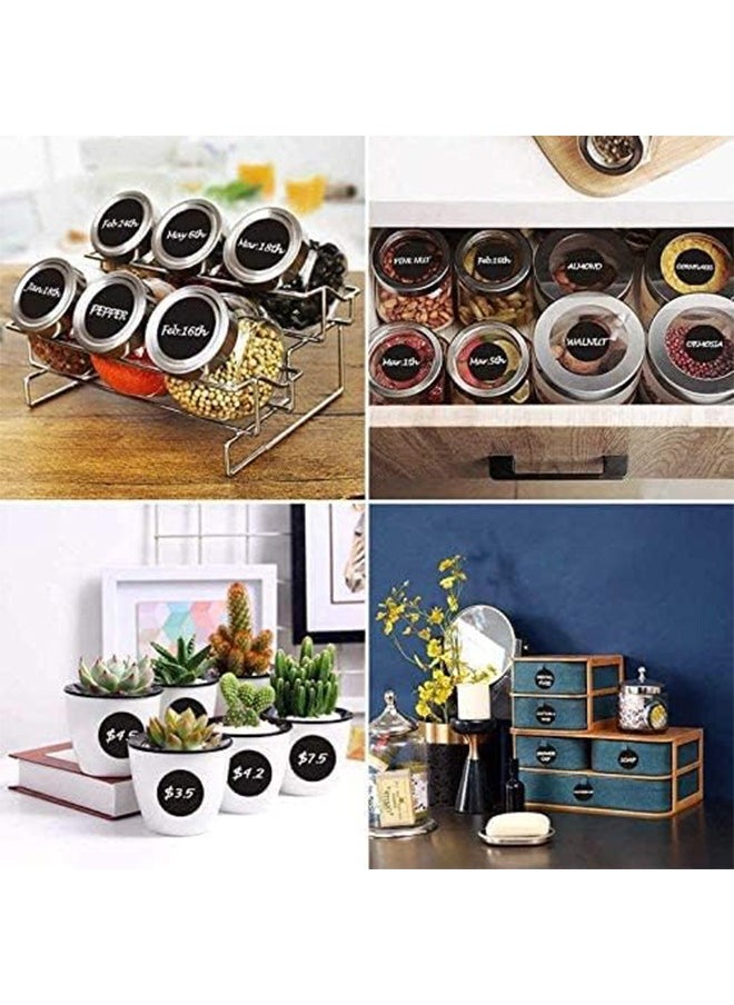 GNAFOTU 2 Rolls of Chalkboard Labels with 2 Markers,for Jars, Glass, Cups, Containers,etc  - Image 3