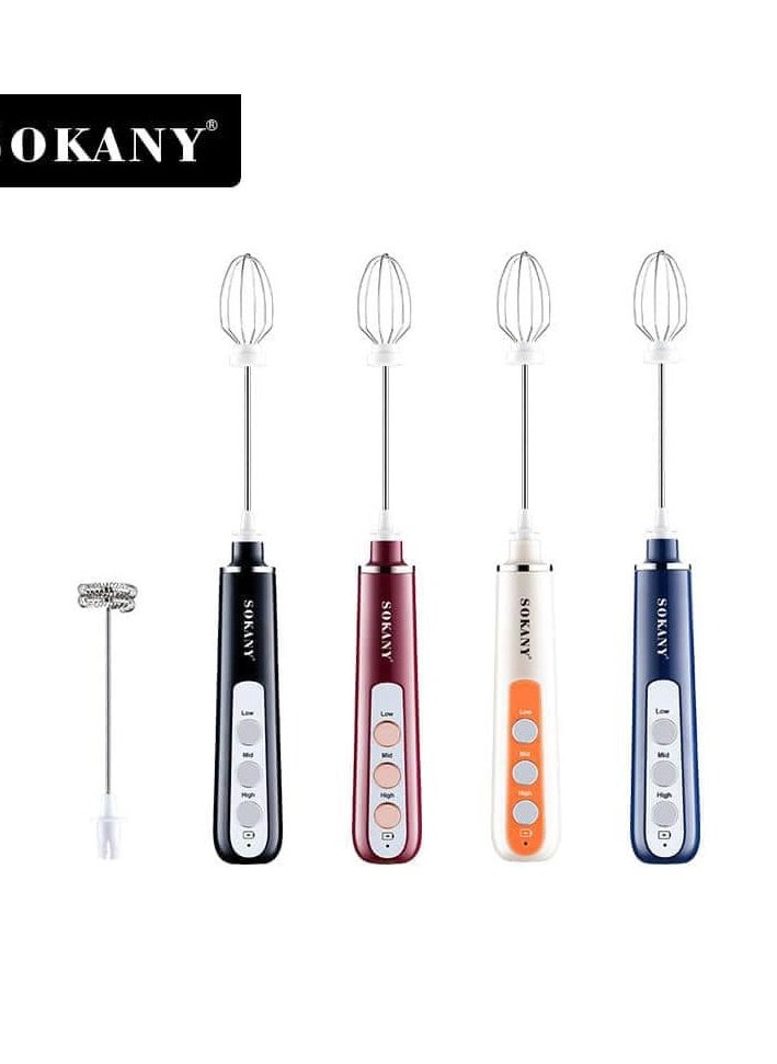 sokany USB Frother (Hand Stick Mixer & Egg Beater) Multicolour (SK-02014)  - Image 1