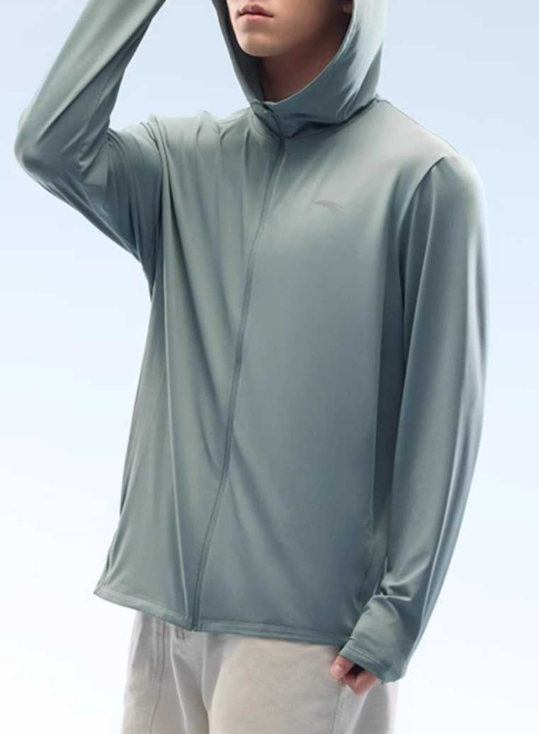 ANTA Men’s Quick-Dry UV-Proof Jacket/UPF50+ · Heat-Blocking Tech · Lightweight Breathable Design - Image 1