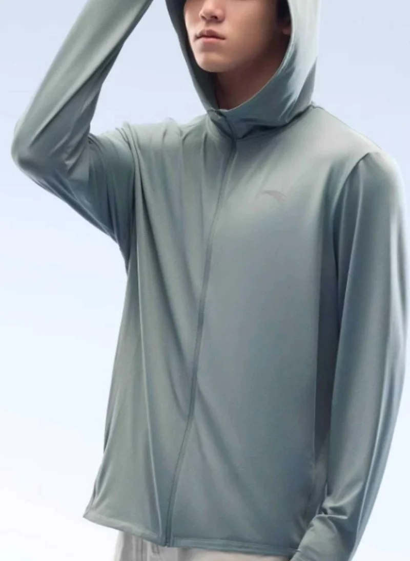 ANTA A-UV PROTECT Regular Fit Workout Training Commute Knitted sunscreen jacket