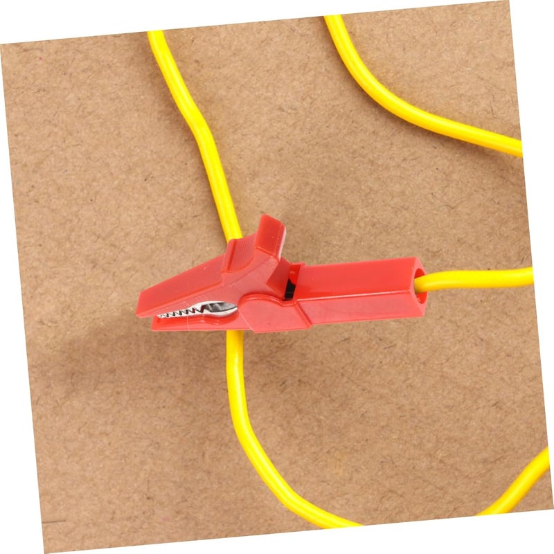 10 قطعة من مشابك التمساح المعزولة ذات موصلية عالية ومشابك اختبار آمنة للاختبارات الكهربائية - Image 5