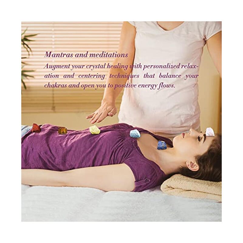 Crystals and Healing Stones Real Raw Chakra Stones Set - Image 5