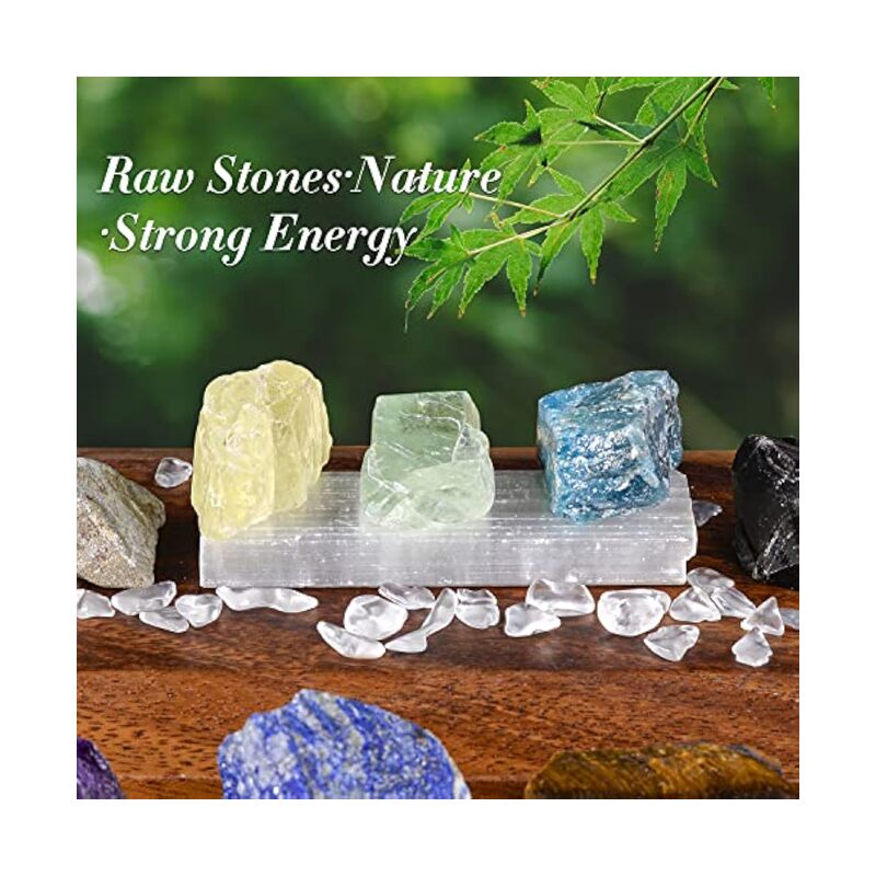 Crystals and Healing Stones Real Raw Chakra Stones Set - Image 2