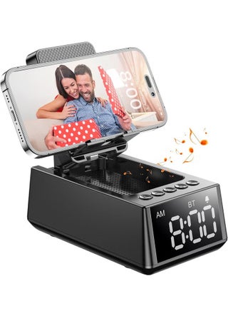 Cell Phone Stand Bluetooth Speakers, Cool Tech Kitchen Gadgets, Adjustable Phone Holder with LED Digital Alarm Clock, HD Surround Sound, Compatible for iPhone/Samsung/iPad Tablet - pzsku/ZAC59A1890BF4D7110731Z/45/_/1728225046/db821db5-b4c5-46bd-8a07-70f034a8226c