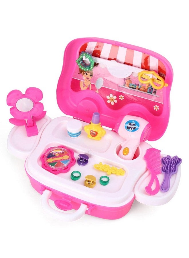 فنبلاست لعبة فن بلاست التظاهرية لمستحضرات التجميل والمكياج للأطفال البنات - ألعاب صالون التجميل للأطفال - (عبوة من 16 قطعة) - صنع في الهند - Image 5