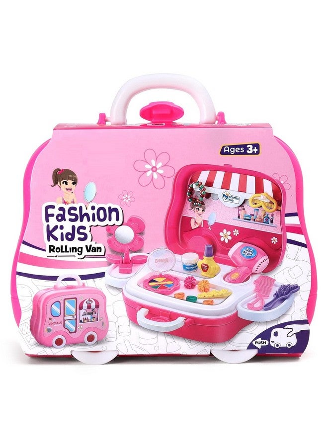 فنبلاست لعبة فن بلاست التظاهرية لمستحضرات التجميل والمكياج للأطفال البنات - ألعاب صالون التجميل للأطفال - (عبوة من 16 قطعة) - صنع في الهند - Image 4