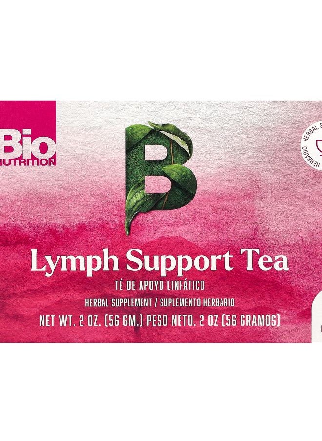 Bio Nutrition Lymph Support Tea Caffeine Free 30 Tea Bags 2 oz (56 g) 