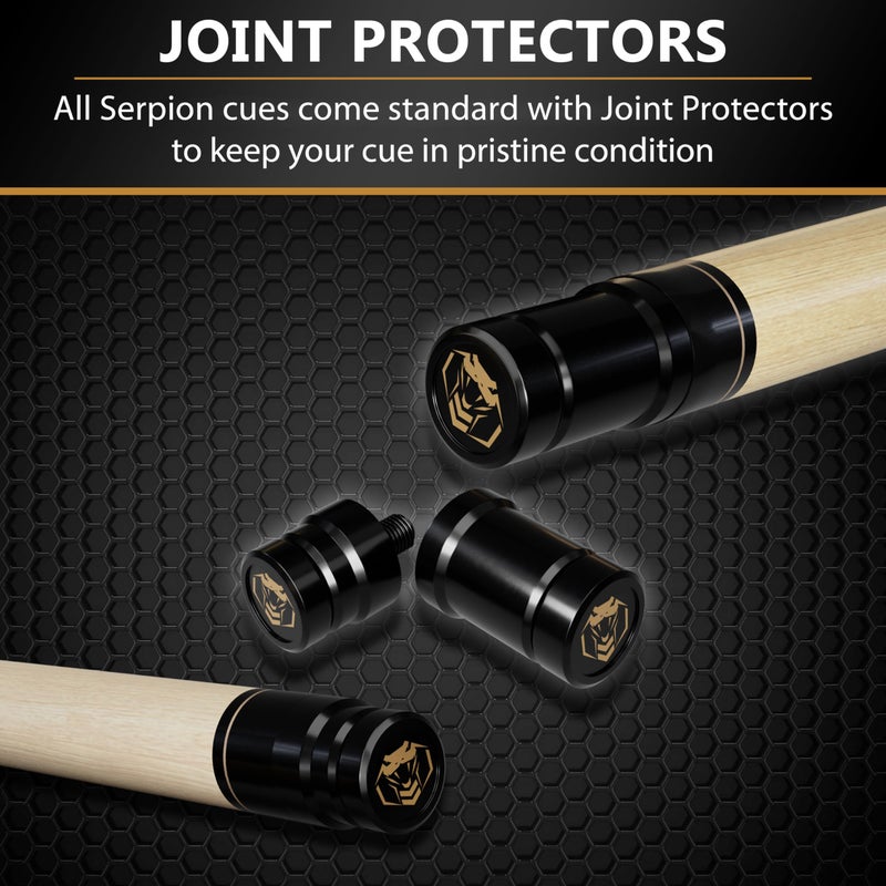 Serpion - Pool Cue Stick 100% Canadian Maple Wood. Professional Billiard Pool Cue Stick with Hard Case and Joint Protectors - Image 5