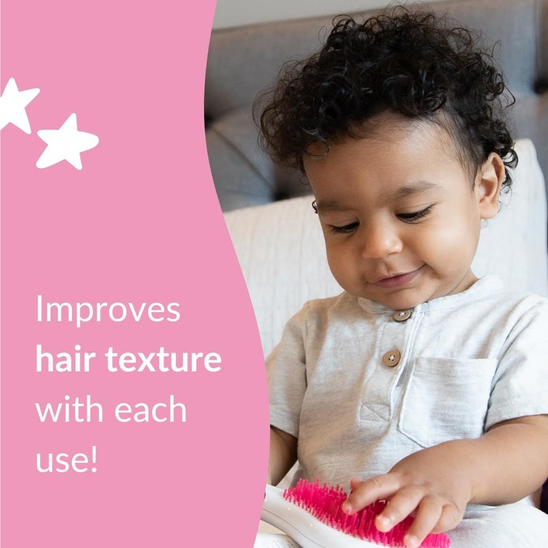 Love Ur Curls سبراي بلسم لترك الشعر للأطفال من لوف أور كيرلز، معتمد من أطباء الأطفال، مرطب، يرطب ويعالج، نباتي، سهل فك تشابك الشعر المجعد، خالي من الكبريتات والبارابين، 250 مل - Image 4