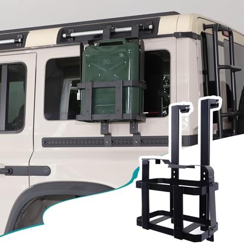Hudiriy Car Rear Window Spare Fuel Tank Water Drum Bucket Bracket Compatible with Ineos Grenadier 20202025 20 Liter Jerry Mount Brackets Side External Accessories Applicable to Both Left and Right - Image 1