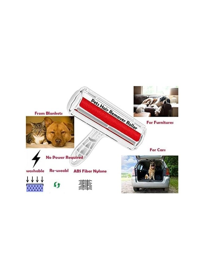 Generic Pet Hair Remover Roller Lint Roller for pet Hair - Dog & Cat Hair Remover - Remove Dog, Cat Hair from Furniture, Carpets, Bedding, Clothing, Blankets, comforters and Perfect Fur Remover  - Image 3