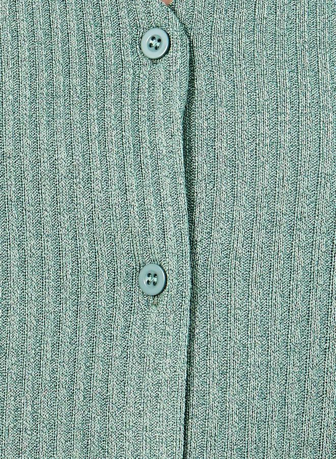 Styli Brushed Rib Lettuce Edge Shirt and Pyjama Set  - Image 3