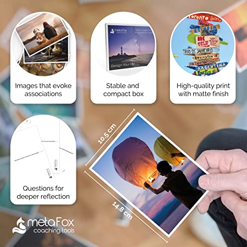 metaFox - 52 Inspirational, Positive Affirmations & Motivational Postcards, Picture Cards For Life Coaching, Therapy, & Personal Advice, Mindfulness, Coaching, Life Design Cards - Image 4