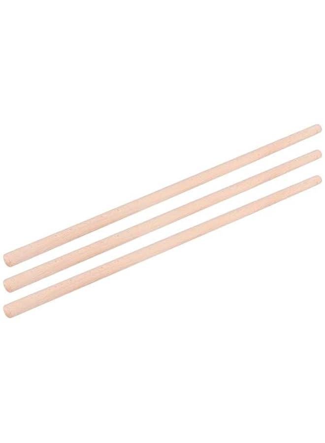 Generic 3 Pcs Yoga Stick, Open Shoulder Correct Hunchback Stick, with Environmental Wood Material, Body Training Fitness for Yoga Assist, 2x70cm - Image 1