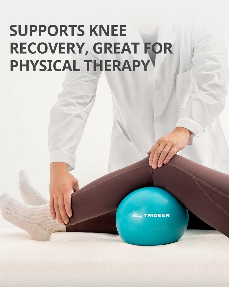Trideer 9-Inch Pilates Ball, Small Exercise Ball for Yoga, Core Training, Physical Therapy, Balance, Stability and Stretching Pilates Equipment with Inflation Straw - Image 3