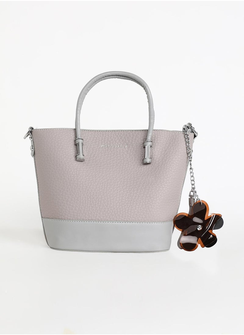 Haute Sauce - Women's The Basket Hand Bag - Cloud Grey - Image 1