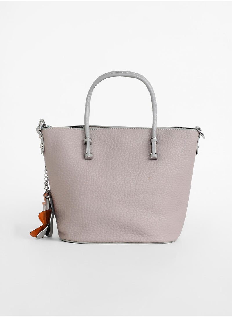 Haute Sauce - Women's The Basket Hand Bag - Cloud Grey - Image 1