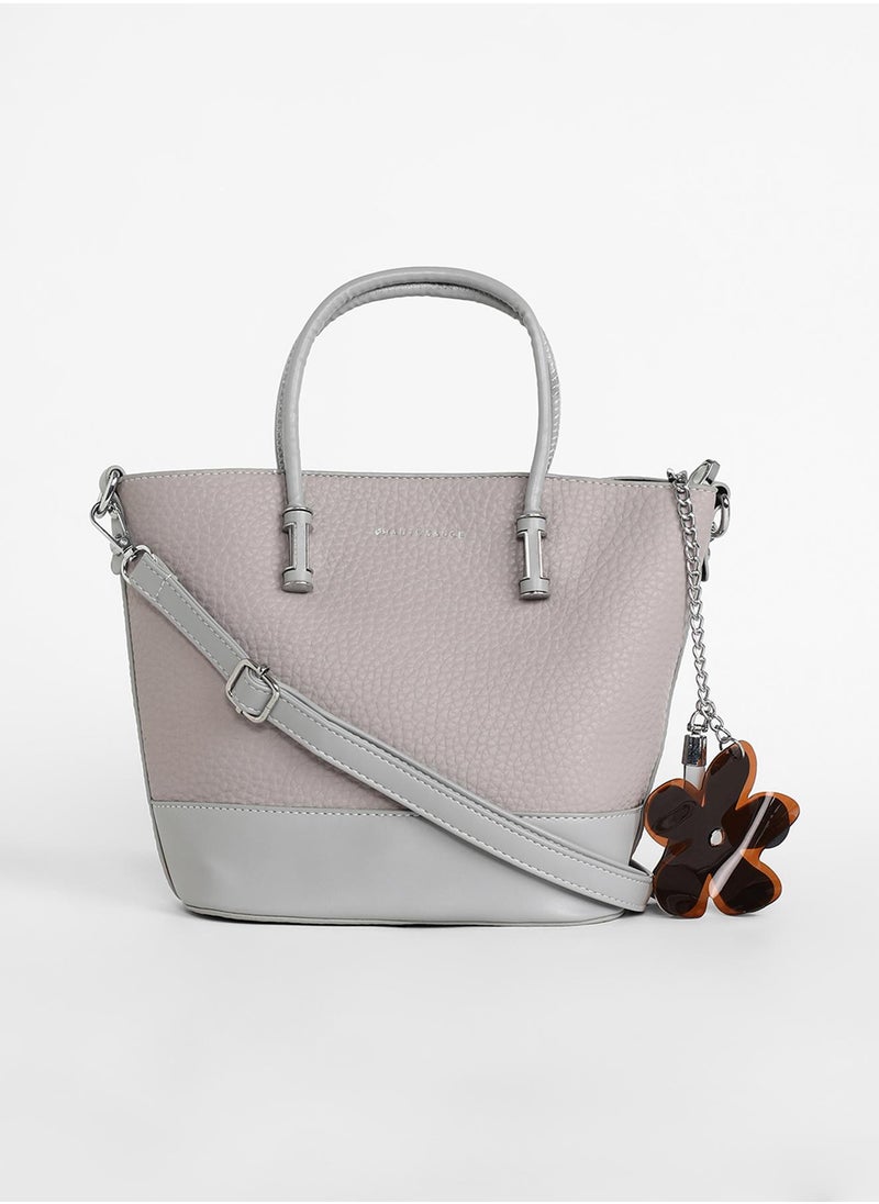 Haute Sauce - Women's The Basket Hand Bag - Cloud Grey - Image 1