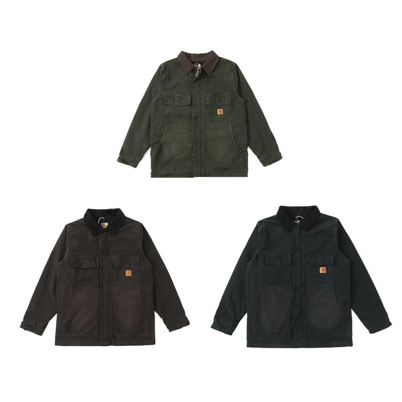 Kaha Style Canvas American Lapel Work Jacket Classic Detroit Jacket Men'S And Women'S Hooded Top Trendy - Image 1