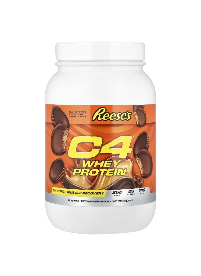 C4  Cellucor C4 / Cellucor, C4® Whey Protein, Reese's Peanut Butter & Chocolate, 2.48 lb (1.13 kg)  - Image 1