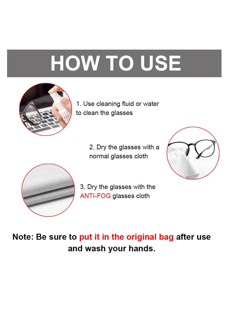 Y&D - 10 Pack Anti Fog Lens Wipes for Eyeglasses, Reusable Cleaning Screens, Goggles, Motorcycle Helmet,Ski Masks and All Lenses, 400 Times, Streak-Free - Image 1