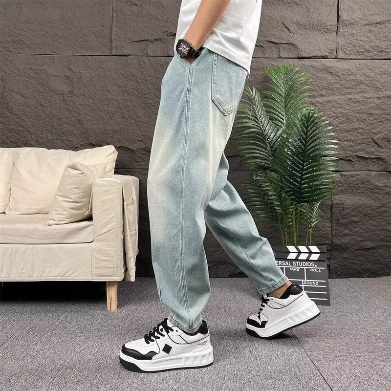 Unisex Classic Denim Jeans Loose Fit Daily Outdoor Wear - Image 4