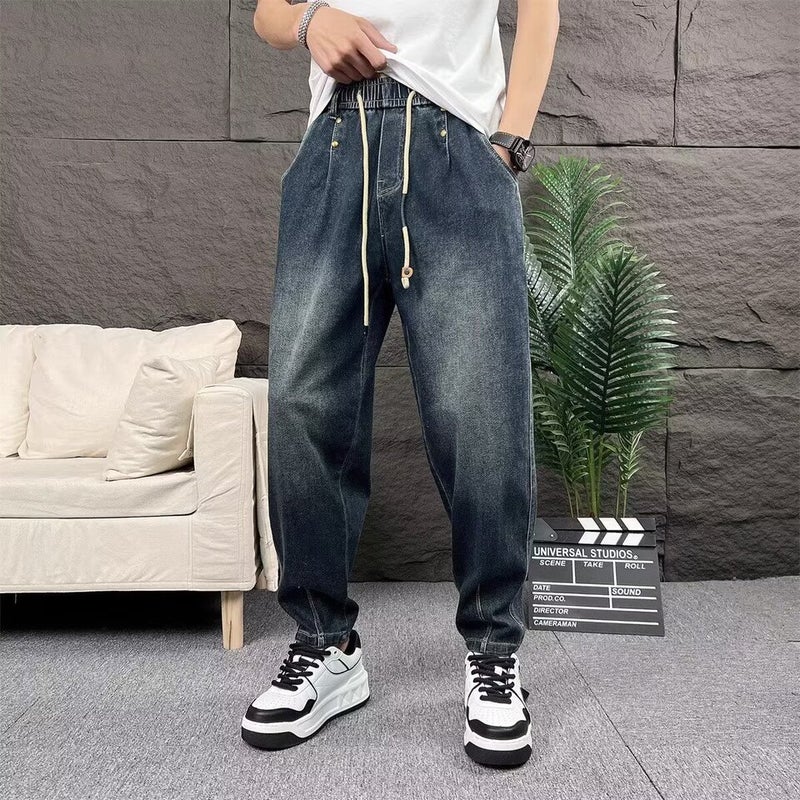 Unisex Classic Denim Jeans Loose Fit Daily Outdoor Wear - Image 3