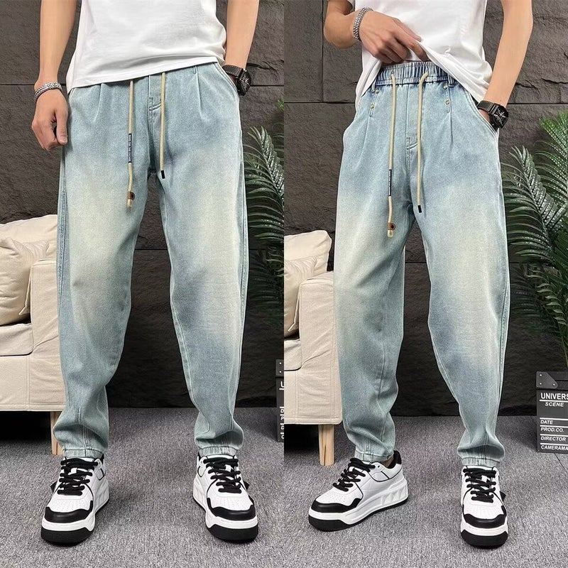 Unisex Classic Denim Jeans Loose Fit Daily Outdoor Wear - Image 2