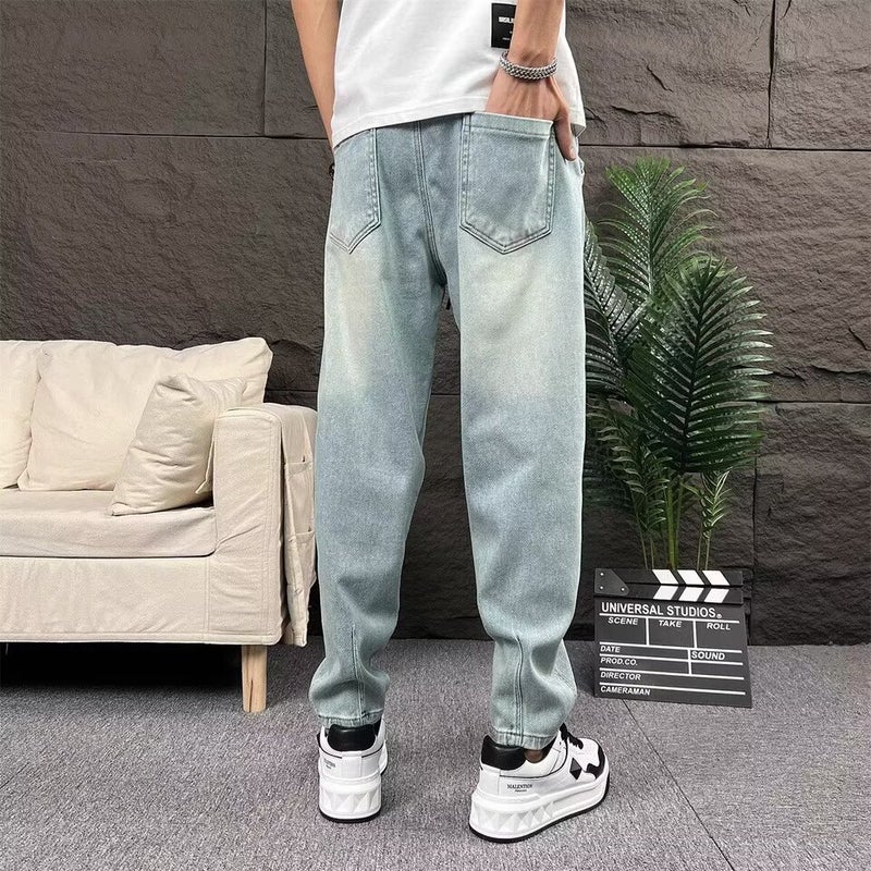 Unisex Classic Denim Jeans Loose Fit Daily Outdoor Wear - Image 5