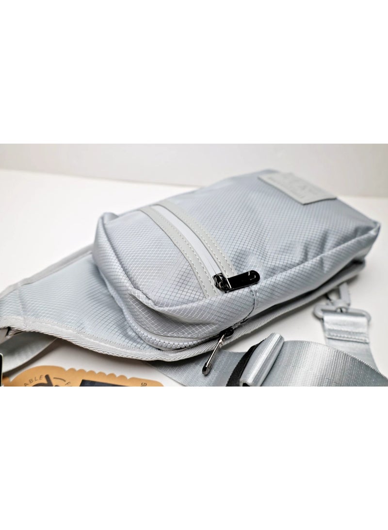 True Religion Crossbody Bag YETA 2.0 - Light Grey - Image 1