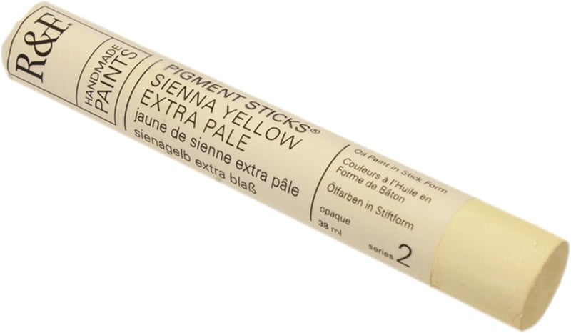 R&F Pigment Stick - Sienna Yellow Extra Pale, 38ml Oil Paint in Stick Form - Image 1