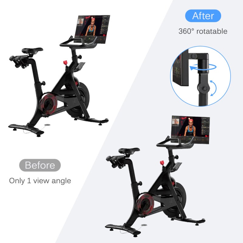 Peloton Screen Adjuster: 360° Swivel Aluminum Arm - Sturdy Durable Anodized Black Construction for Peloton Bike Viewing Angle Adjustment - Image 4