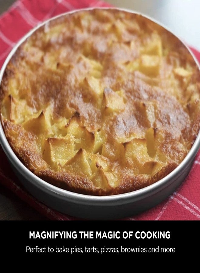 ماير صينية فطيرة ماير بيك ماستر من الفولاذ الكربوني غير اللاصقة | صينية تارت | طبق فطيرة | قوالب كيك للخبز | مستلزمات الخبز | صينية كيك | أدوات خبز غير لاصقة | صينية بيتزا، 20 سم، رمادي - Image 3