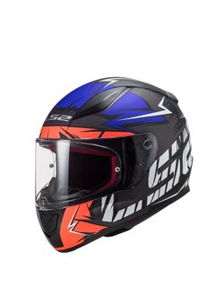 LS2 FF353 RAPID FULL FACE RACING HELMET - SIZE XXL - COLOR MATT FLUO ORANGE BLUE