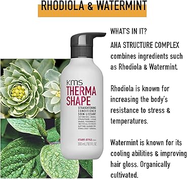 KMS Therma Shape Straightening Conditioner for Medium to Thick Coarse Hair 300ml - Image 3