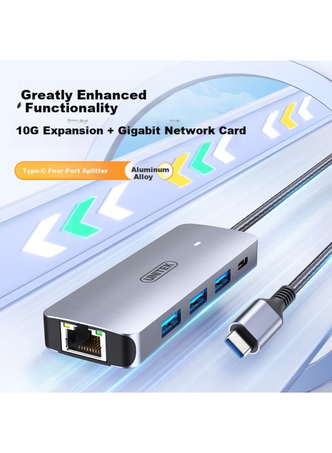Superior Usb 3.2 Docking Station 10gbps Splitter With Ethernet Port Gigabit Rj45 4-in-1 Hub For Macbook Huawei Laptop - Image 1