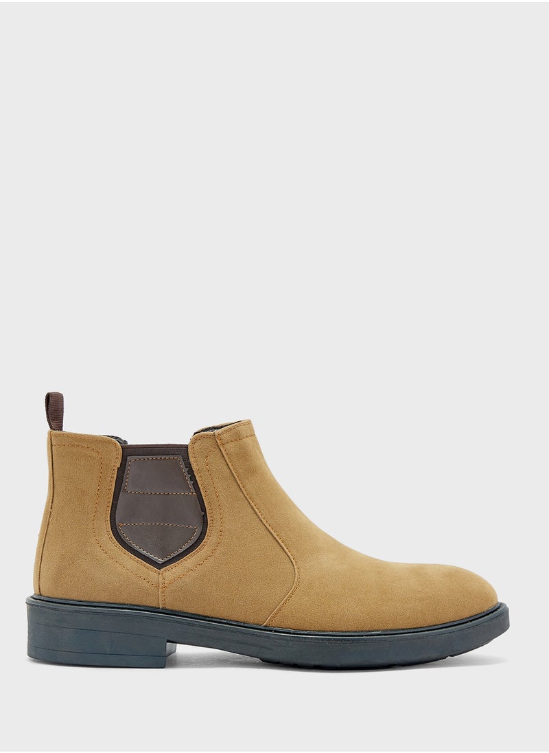 Robert Wood Casual Suede Chelsea Boots  - Image 1