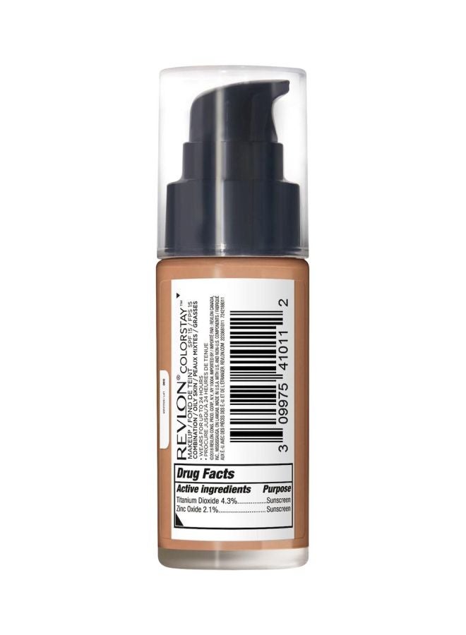 Revlon ColorStay Longwear Makeup for Combination/Oily Skin SPF 15 Natural Tan 330 - Image 2