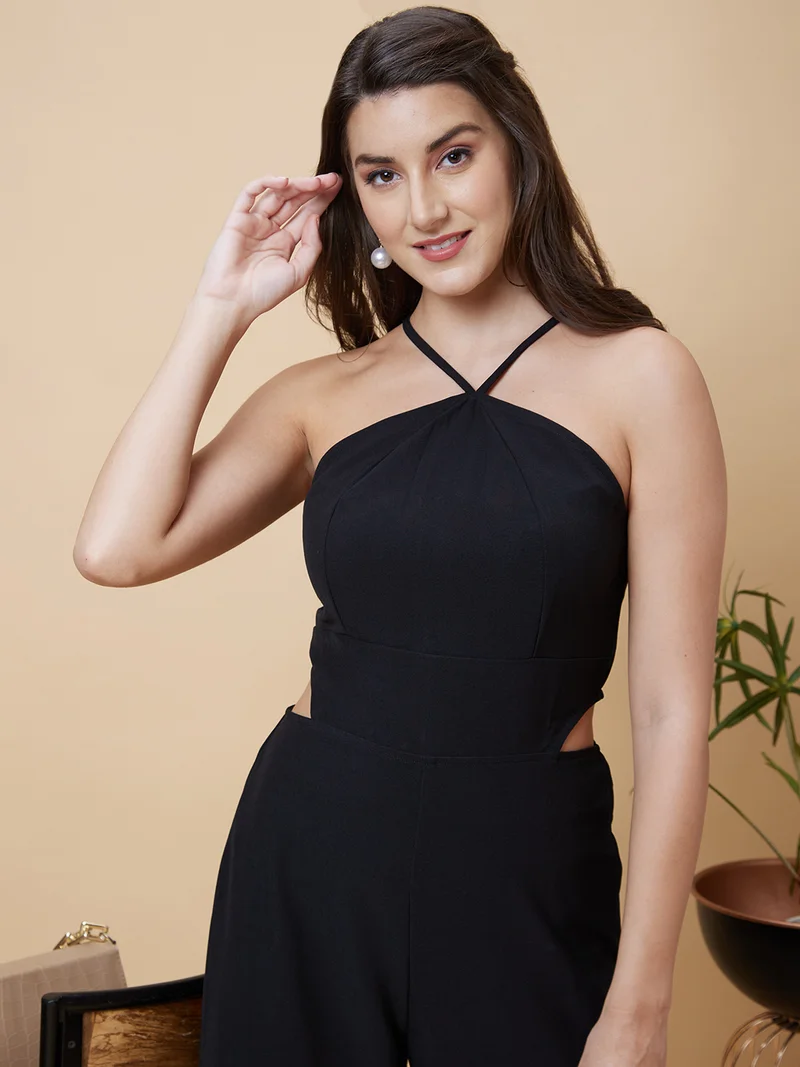 globus Women Cut-Out Detail Basic Jumpsuit