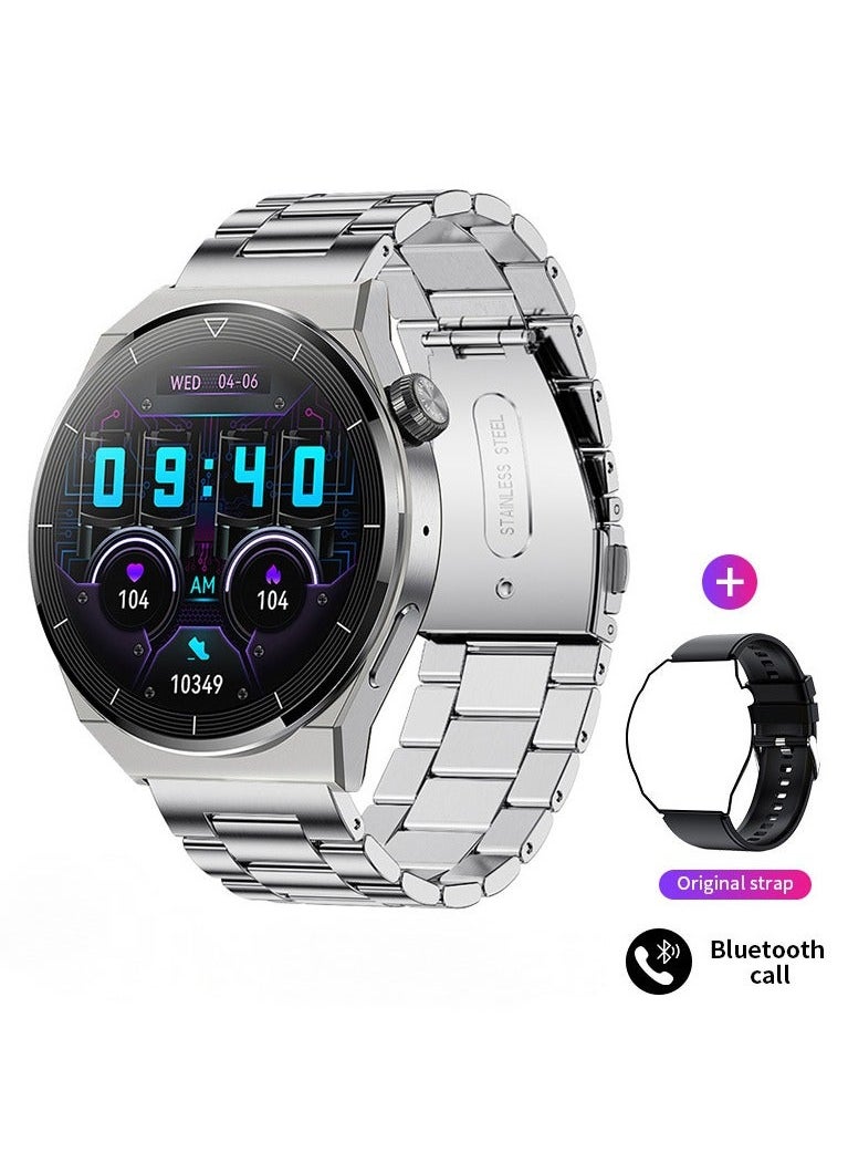 Generic - Smart Watch for Men with Bluetooth Calls, Fitness Tracker, Heart Rate, Blood Oxygen, Sleep Tracker, Health Watch, IP68 Waterproof for Android iOS (Sliver) - Image 1