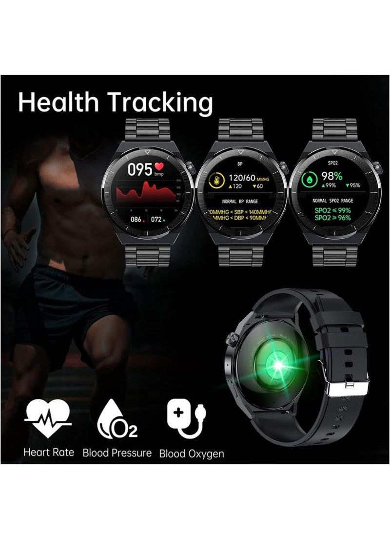 Generic - Smart Watch for Men with Bluetooth Calls, Fitness Tracker, Heart Rate, Blood Oxygen, Sleep Tracker, Health Watch, IP68 Waterproof for Android iOS (Sliver) - Image 1